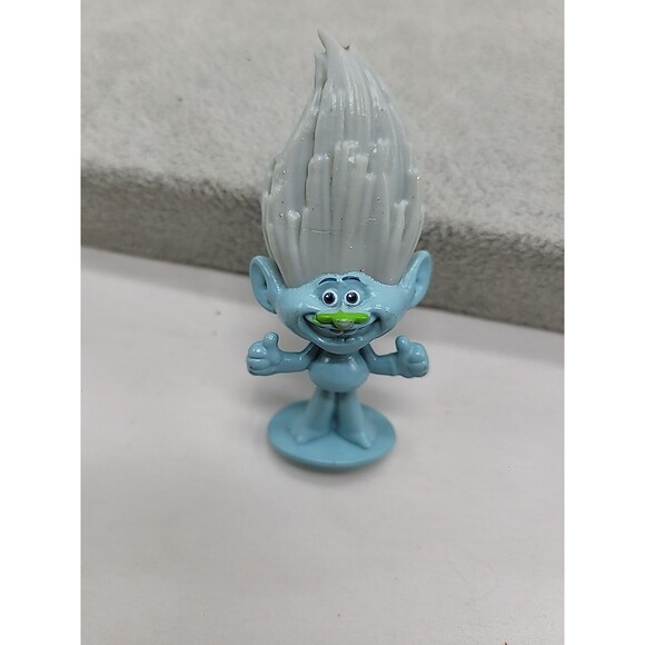 Dreamworks Trolls Diamond 3” Gray Glitter Troll Doll Figure Toy PVC Cake Topper - Picture 3 of 16